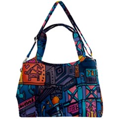 Wallet City Art Graffiti Double Compartment Shoulder Bag by Bedest