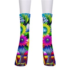 Flower Vase Flower Collage Pop Art Crew Socks by Bedest