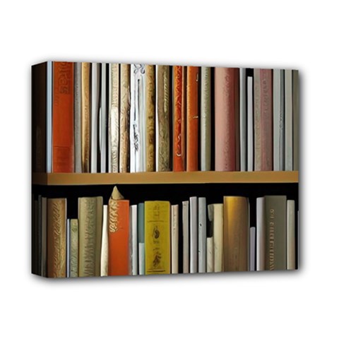Book Nook Books Bookshelves Comfortable Cozy Literature Library Study Reading Reader Reading Nook Ro Deluxe Canvas 14  X 11  (stretched) by Maspions