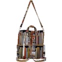 Book Nook Books Bookshelves Comfortable Cozy Literature Library Study Reading Reader Reading Nook Ro Crossbody Backpack View3