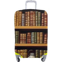 Room Interior Library Books Bookshelves Reading Literature Study Fiction Old Manor Book Nook Reading Luggage Cover (large) by Grandong