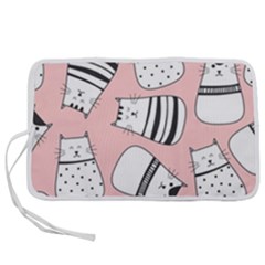 Cute Cats Cartoon Seamless-pattern Pen Storage Case (s) by Apen