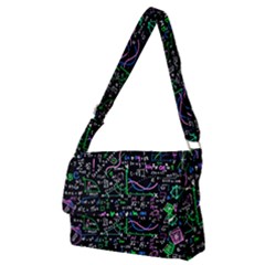 Math Linear Mathematics Education Circle Background Full Print Messenger Bag (m) by Apen