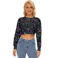 Math Linear Mathematics Education Circle Background Lightweight Long Sleeve Sweatshirt by Apen