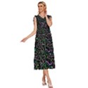 Math Linear Mathematics Education Circle Background V-Neck Drawstring Shoulder Sleeveless Maxi Dress View3