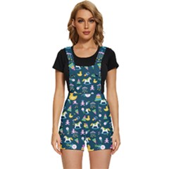Cute Babies Toys Seamless Pattern Short Overalls by Apen