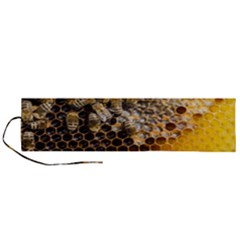 Honeycomb With Bees Roll Up Canvas Pencil Holder (l) by Apen