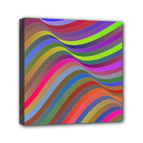 Psychedelic Surreal Background Mini Canvas 6  X 6  (stretched) by Askadina