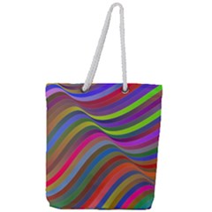 Psychedelic Surreal Background Full Print Rope Handle Tote (large) by Askadina