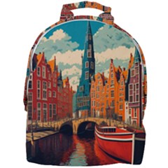 London England Bridge Europe Buildings Architecture Vintage Retro Town City Mini Full Print Backpack by Maspions