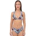 Digital Computer Technology Office Information Modern Media Web Connection Art Creatively Colorful C Double Strap Halter Bikini Set View1