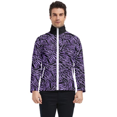 Enigmatic Plum Mosaic Men s Bomber Jacket by dflcprintsclothing