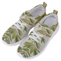 Watercolor Leaves Branch Nature Plant Growing Still Life Botanical Study Women s Velcro Strap Shoes View2