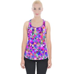 Floor Colorful Triangle Piece Up Tank Top by Maspions