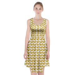 Little Bird Motif Pattern Wb Racerback Midi Dress by dflcprintsclothing