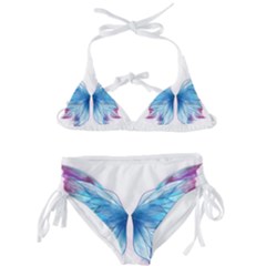 Butterfly-drawing-art-fairytale  Kids  Classic Bikini Set by saad11