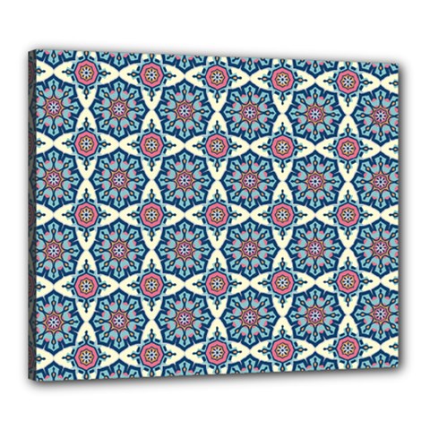 Abstract Mandala Seamless Background Texture Canvas 24  X 20  (stretched) by Maspions