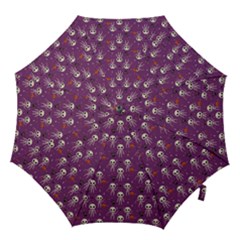 Skull Halloween Pattern Hook Handle Umbrellas (medium) by Maspions