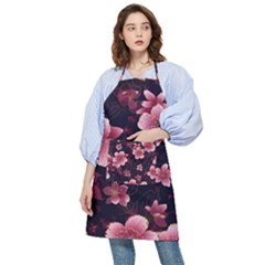 Flower Sakura Bloom Pocket Apron by Maspions
