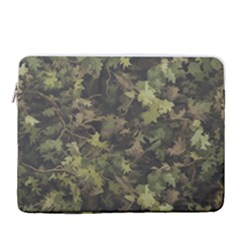 Camouflage Military 16  Vertical Laptop Sleeve Case With Pocket by Ndabl3x