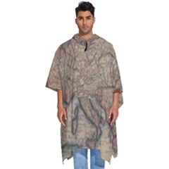 Old Vintage Classic Map Of Europe Men s Hooded Rain Ponchos by Paksenen