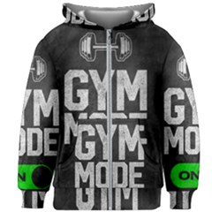 Gym Mode Kids  Zipper Hoodie Without Drawstring by Store67