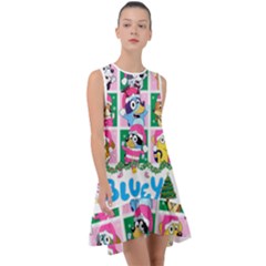 Bluey Christmas Frill Swing Dress by avitendut