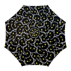 Cat Pattern Pet Drawing Eyes Golf Umbrellas by Maspions