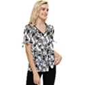 BarkFusion Camouflage Bow Sleeve Button Up Top View3