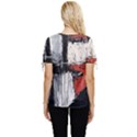 Abstract  Bow Sleeve Button Up Top View4