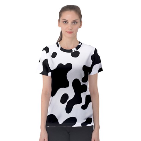 Cow Pattern Women s Sport Mesh T-shirt by Ket1n9