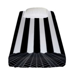 Stripes Geometric Pattern Digital Art Art Abstract Abstract Art Fitted Sheet (single Size) by Proyonanggan