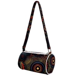 Abstract Geometric Pattern Mini Cylinder Bag by Ndabl3x