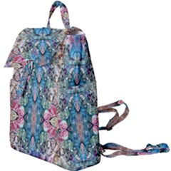 Turquoise Arabesque Buckle Everyday Backpack by kaleidomarblingart