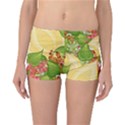 Pattern Texture Leaves Reversible Boyleg Bikini Bottoms View1