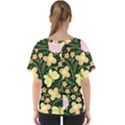 Flowers Rose Blossom Pattern V-Neck Dolman Drape Top View2