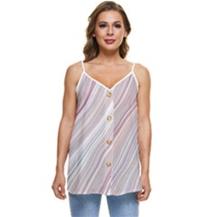Marble Texture Marble Painting Casual Spaghetti Strap Chiffon Top by Ndabl3x
