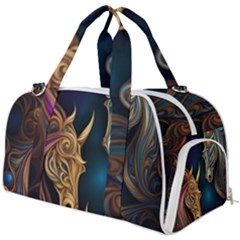 Pattern With Horses Burner Gym Duffle Bag by 2607694a