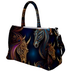 Pattern With Horses Duffel Travel Bag by 2607694a