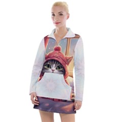 Cat 2 Women s Long Sleeve Casual Dress by 2607694a