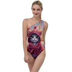Cat 2 To One Side Swimsuit by 2607694a