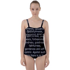 Galatians 5 Twist Front Tankini Set by RiverRootz