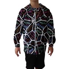 Mental Human Experience Mindset Kids  Hooded Windbreaker by Paksenen
