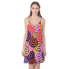 Abstract Circles Background Retro Camis Nightgown  by Ravend
