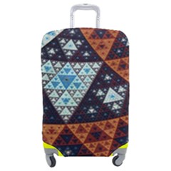 Fractal Triangle Geometric Abstract Pattern Luggage Cover (medium) by Cemarart
