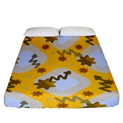 Art Pattern Design Background Fitted Sheet (california King Size) by Proyonanggan