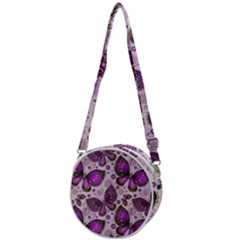 Butterflies Butterfly Insect Nature Crossbody Circle Bag by Proyonanggan
