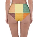 Square Cube Shape Colourful Reversible High-Waist Bikini Bottoms View4