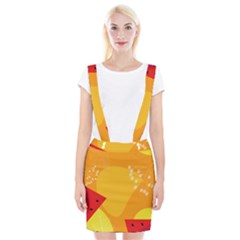 Watermelon Flower Braces Suspender Skirt by Bedest