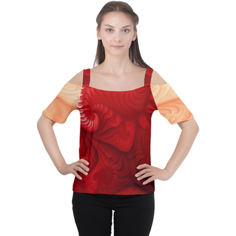 Lachs Kl Rotweissschwarz Kl Cutout Shoulder T-shirt by 2607694c